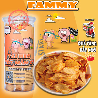 Bánh tai heo sốt mắm ớt 250g,  bánh tai lợn FAMMY loại 1, đồ ăn vặt Hà Nội thơm ngon bổ rẻ