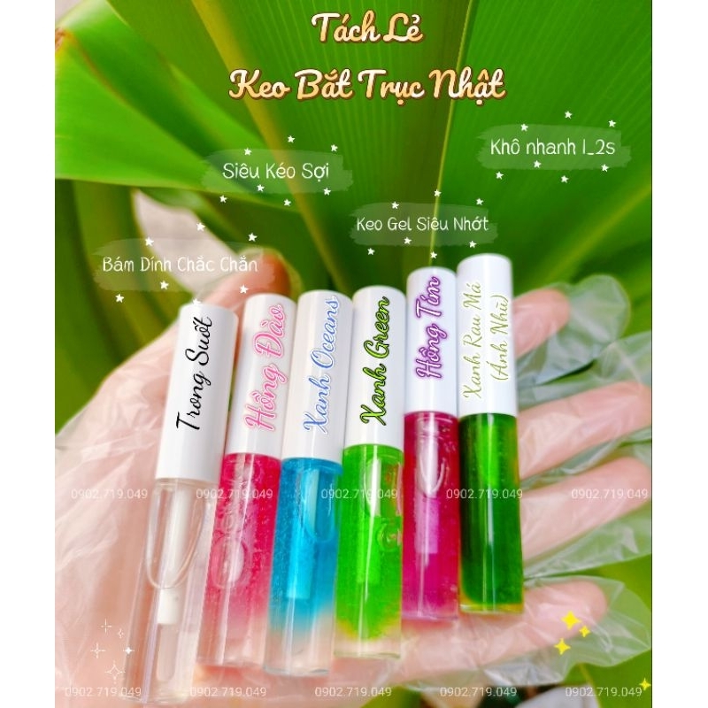 Keo Bắt Trục Uốn Mi Nhật Siêu Nhớt Cô Đặc (Dạng Gel Kéo sợi)_Keo Bắt Trục GLADYS_Tách Lẻ_Keo Giữ Trục