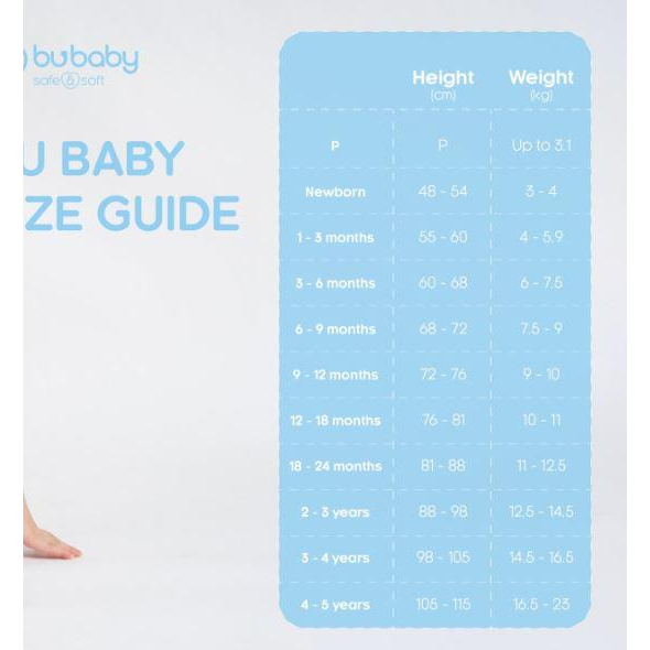 Bubaby Bộ ngắn tay cài vai Bambus Signature