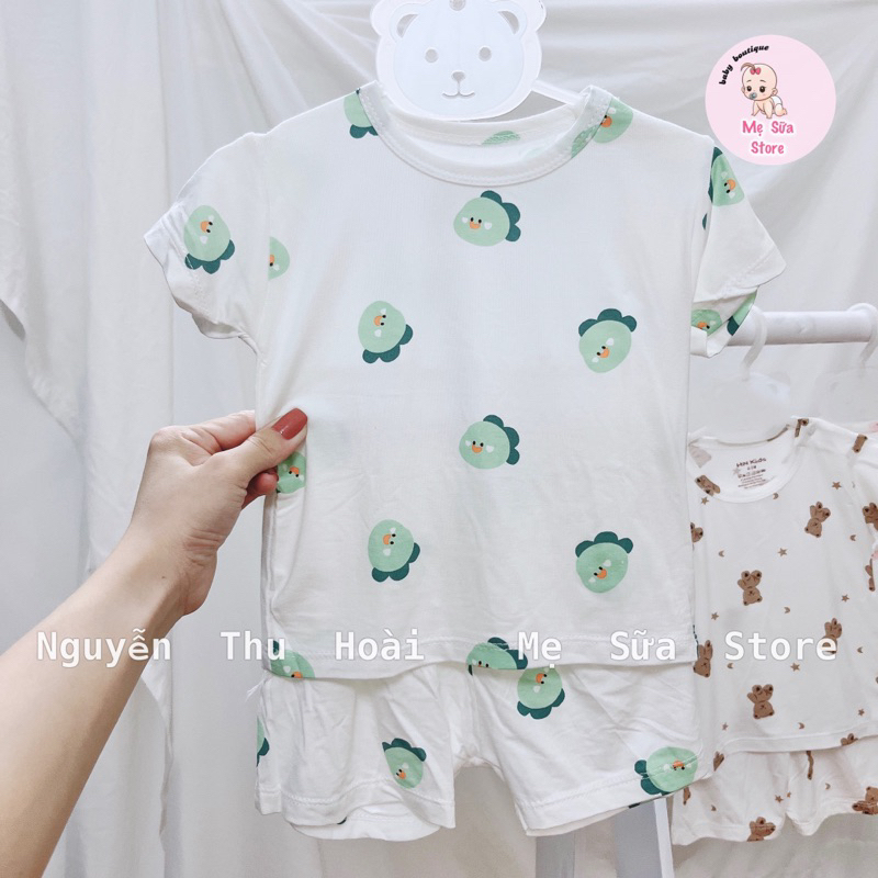 Bộ Cộc Tay HNkids chất peptit sợi tre cho bé