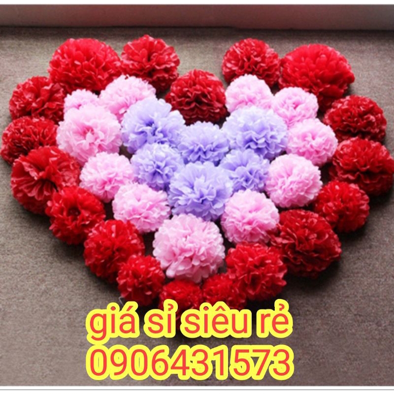 Hoa giấy bông cẩm tú cầu đầy đủ màu sắc và kích thước siêu đẹp siêu rẻ