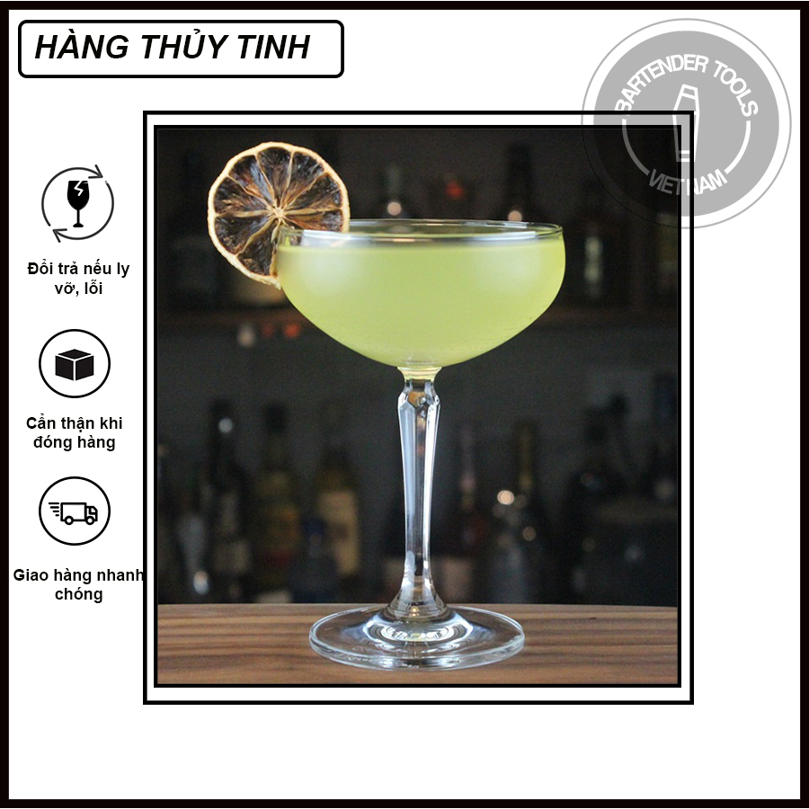 Cocktail glass - Ly thủy tinh cocktail OCEAN chân đế 6 cạnh 180ml ( BG53)
