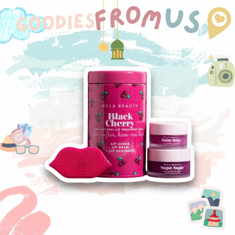 Set dưỡng môi NCLA Lip Care Duo - Black Cherry - SALE 55% !!
