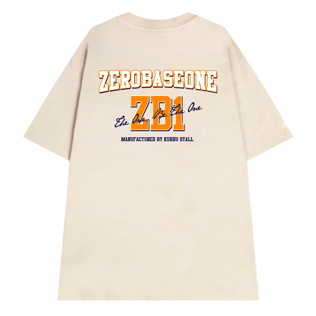 ZEROBASEONE TEE - Áo thun ZB1 unisex oversize 4 màu đen/trắng/be/xanh đậm