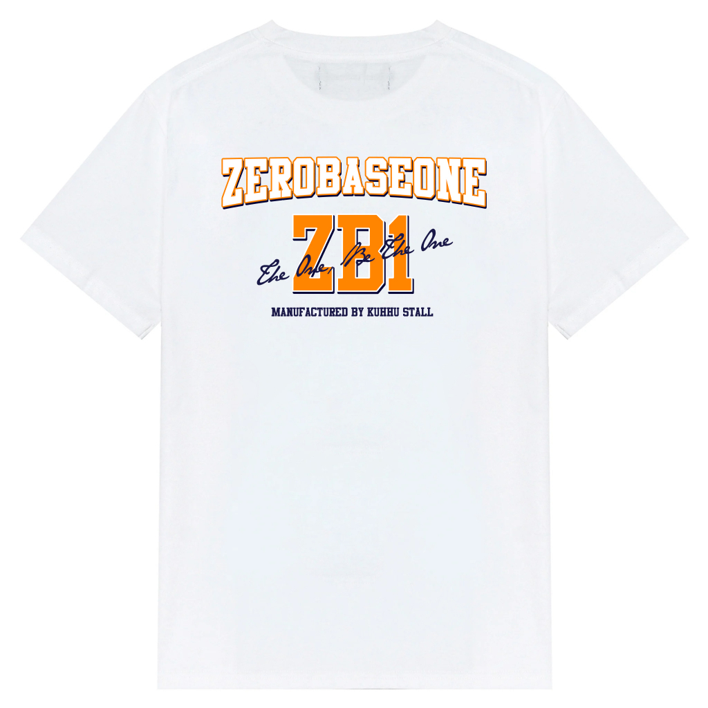 ZEROBASEONE TEE - Áo thun ZB1 unisex oversize 4 màu đen/trắng/be/xanh đậm