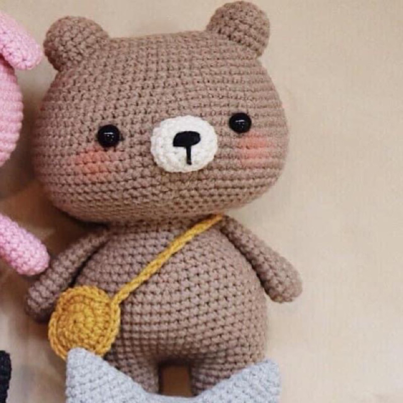 Thú bông chân ngắn len handmade