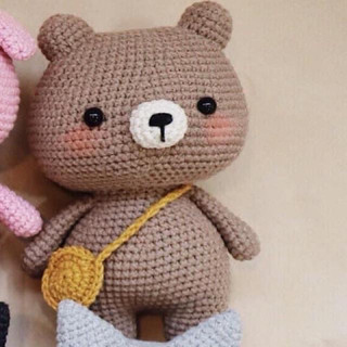 Thú bông chân ngắn len handmade