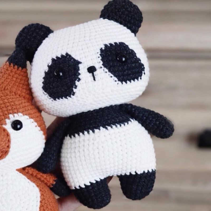 Thú bông chân ngắn len handmade