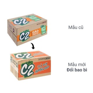 Thùng 24 chai hồng trà đào C2 455ml