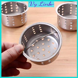 Giỏ lọc bồn rửa chén Inox chống tắc nghẽn có dây treo xách H008