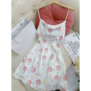 Váy ngủ lụa 2 dây