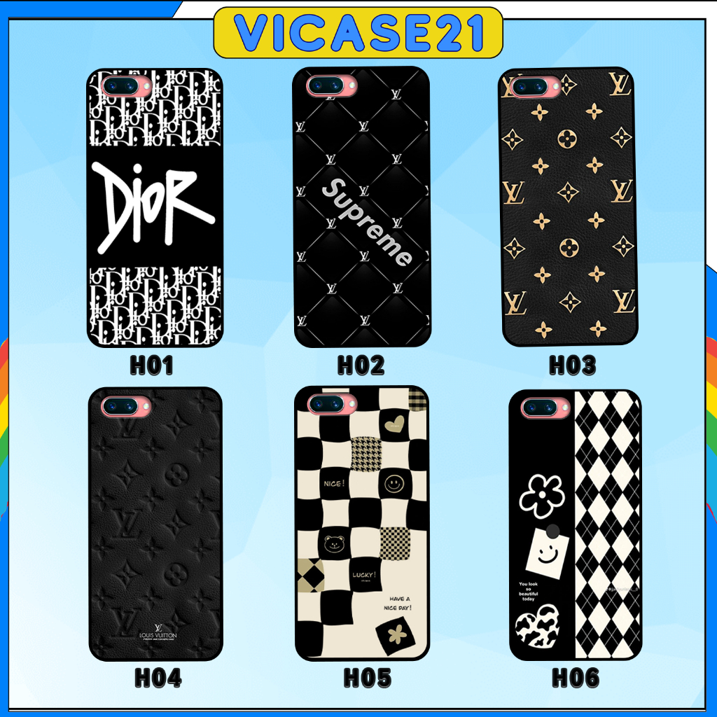 Ốp Lưng Oppo A3S/ A1k thương hiệu cao cấp, caro, thời trang