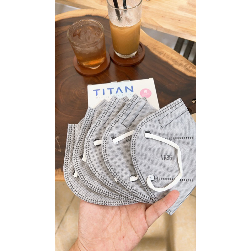 khẩu trang vn95 thùng 500 cái màu xám 5 lớp