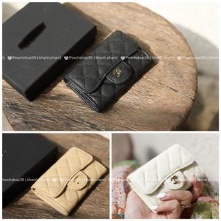Ví mini c•••n nắp gập trần chỉ 3 màu super fullbox