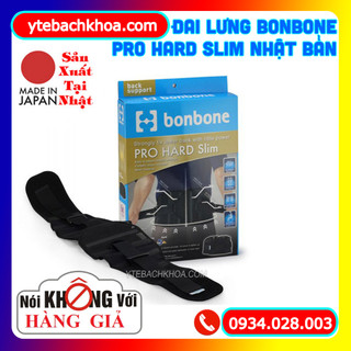 ĐAI LƯNG BONBONE PRO HARD SLIM CHÍNH HÃNG NHẬT BẢN HỖ TRỢ CỐ ĐỊNH CỘT SỐNG