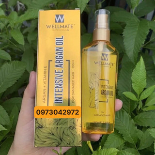 (MẪU MỚI) Tinh dầu Phục hồi tóc hư tổn Wellmate Keratin Argan Oil  100ml ( chính hãng )