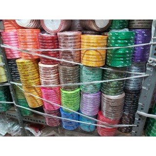 Ruy băng 1cm hoạ tiết chấm bi