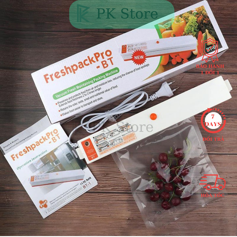 Máy hút Chân Không Kiêm Hàn Miệng Túi Fresh Pack Pro - Máy hút chân không thực phẩm - Hút chân không mini