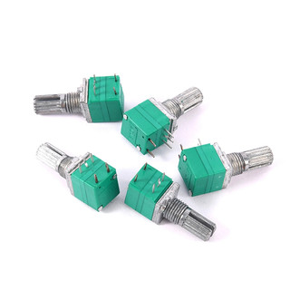Biến trở/chiết áp volume 6 chân 50K màu xanh