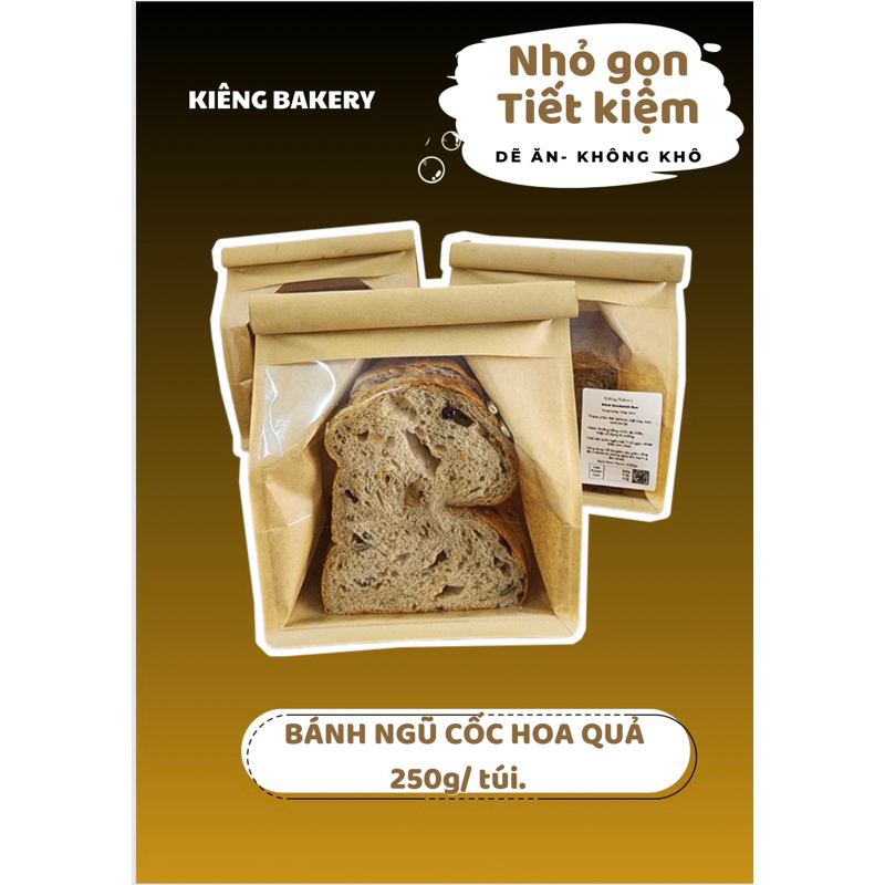 (TOÀN QUỐC) Bánh Sandwich Ngũ Cốc Hoa Quả EATCLEAN 250g (Bổ Sung Canxi)