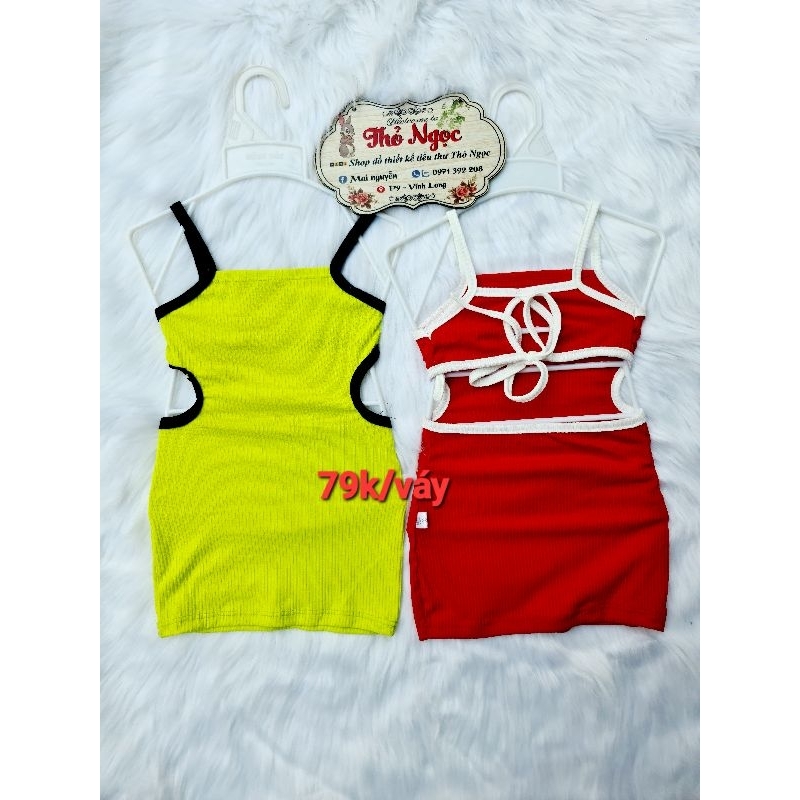 Váy body hở lưng cho bé gái