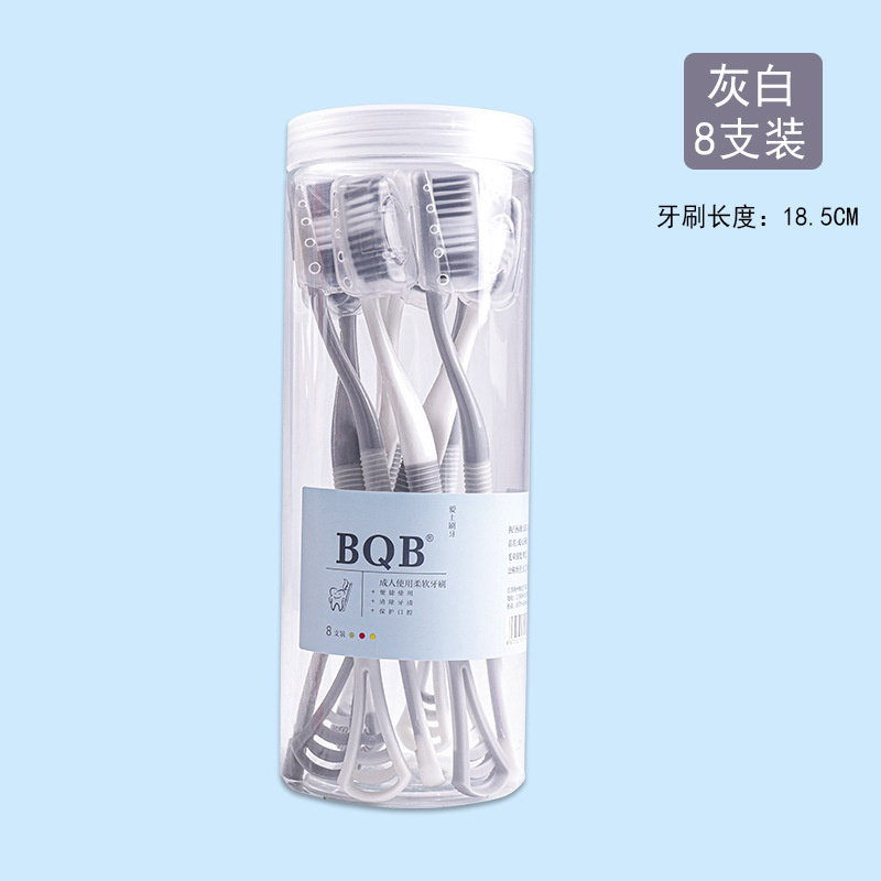 Set 8 bàn chải đánh răng và vệ sinh đầu lưỡi bằng silicon cao cấp