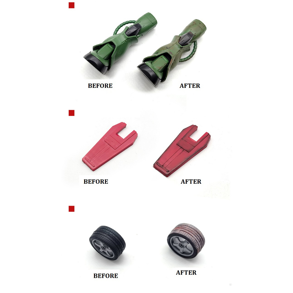 MÀU HIỆU ỨNG HD - PHẤN PHỦ WEATHERING SET 12 MÀU