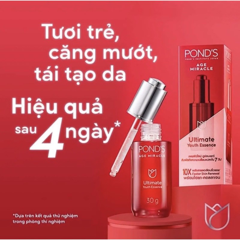 Dưỡng Chất Pond's Ngăn Ngừa Lão Hóa Chuyên Sâu Age Miracle Youth Essence 30ml Chính Hãng