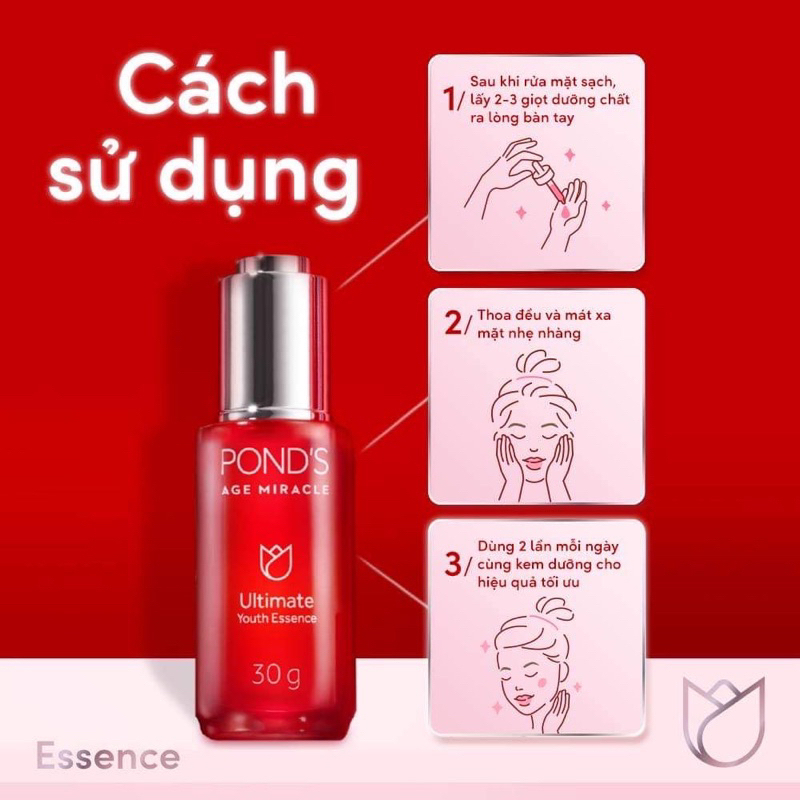 Dưỡng Chất Pond's Ngăn Ngừa Lão Hóa Chuyên Sâu Age Miracle Youth Essence 30ml Chính Hãng