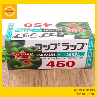 Màng bọc thực phẩm Laspalm chính hãng bảo quản thức ăn, thực phẩm. Màng bọc 450 bọc đồ ăn tủ lạnh