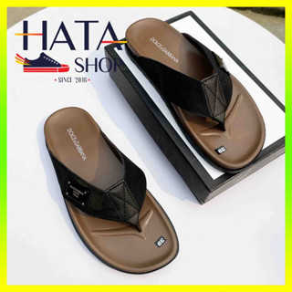 Dép tông xỏ ngón nam quai da cao cấp SANG BỀN chống nước tốt, dép xỏ ngón nam đẹp