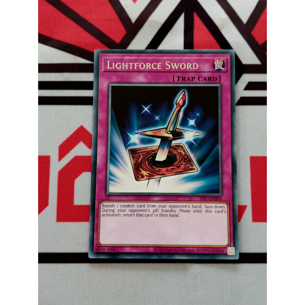 Thẻ Bài Yugioh Mint90 Trap Lightforce Sword - Rare