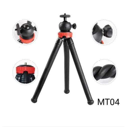 Giá đỡ điện thoại/máy ảnh Selfiecom dạng tripod 3 chân bạch tuộc uốn dẻo