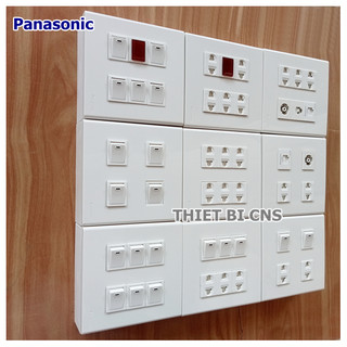 Combo công tắc - ổ cắm - ổ mạng lan, ổ tivi panasonic - full chính hãng