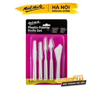 Bay vẽ nhựa studio palette knife mont marte mapk0001 - set 5 cây