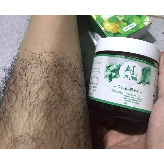 Sáp Wax Lông An Lành Chính Hãng Hũ 350gr Tặng Sét 50 Giấy Và 2 Que Wax