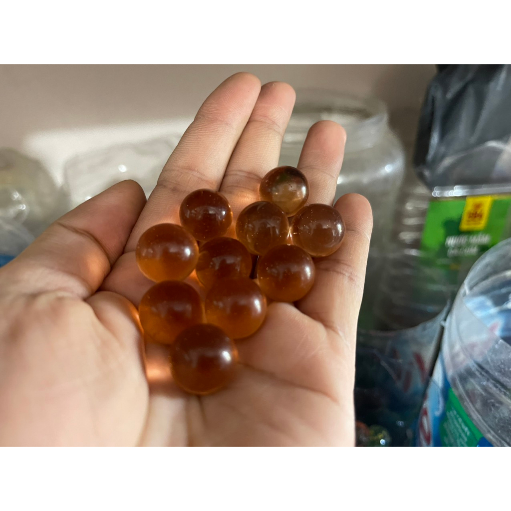 Bi ve màu hổ phách 16mm (1 viên)