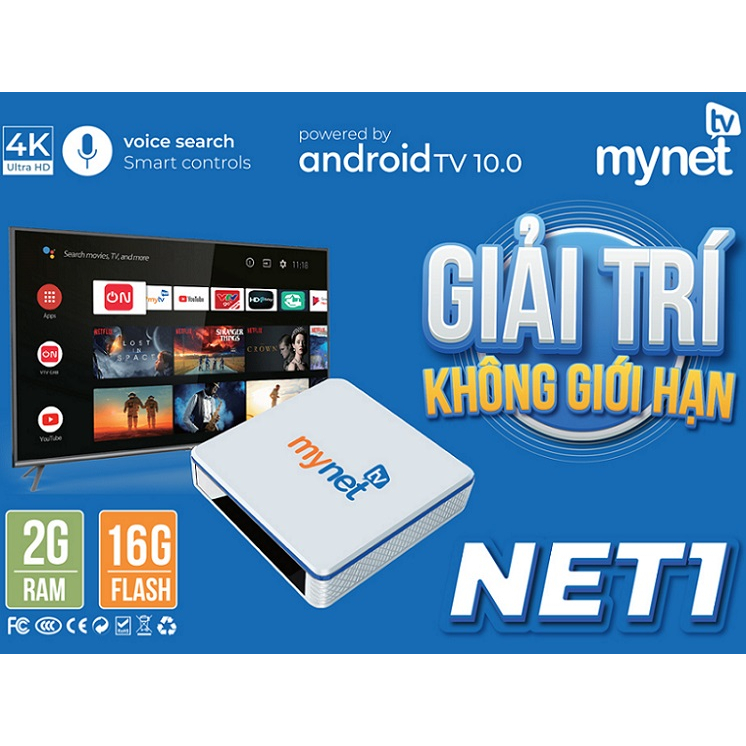 Tivi Box Android Mytv 2H – RAM 2G, ROM 16G, ANDROID 10.0