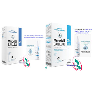 Xịt mọc tóc minoxidil bailleul 2%& 5%-ngăn rụng tóc, kích thích mọc tóc -hàng pháp