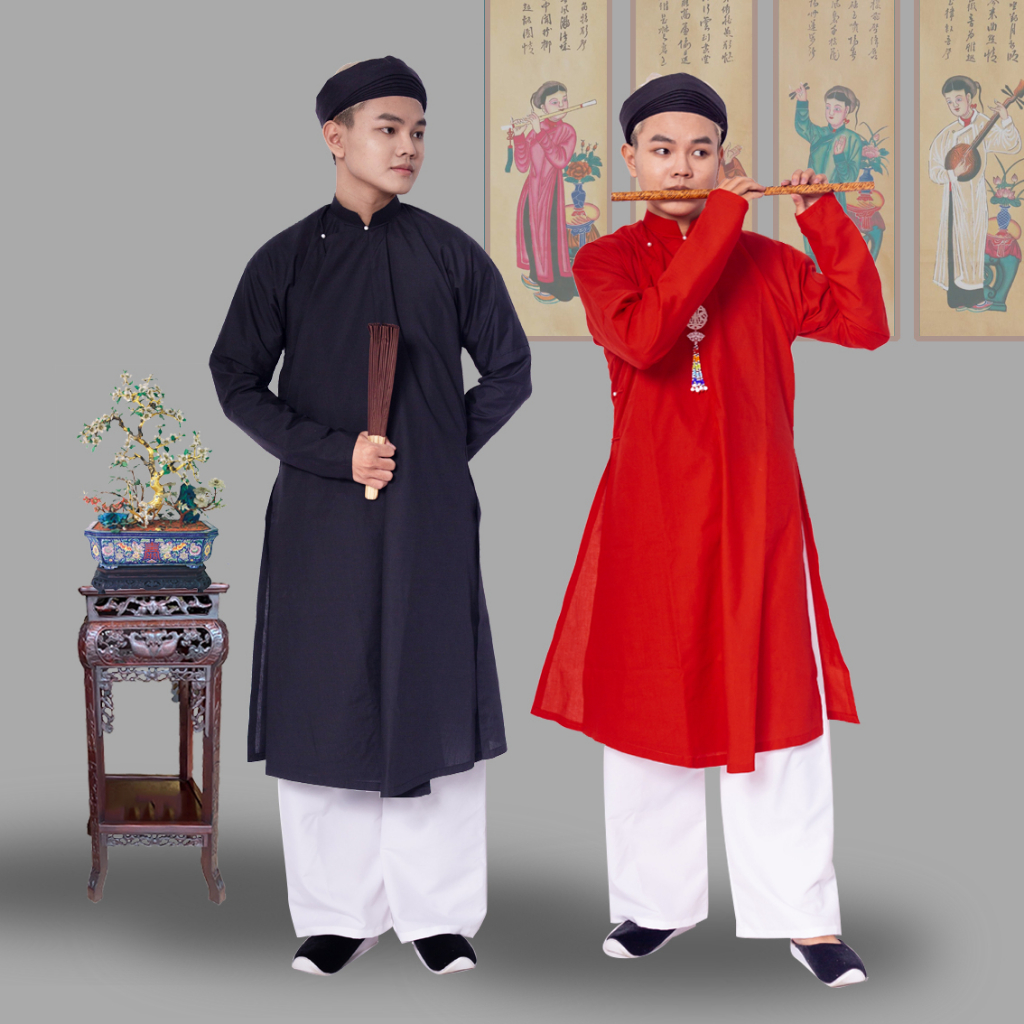 Áo ngũ thân tay chẽn nam