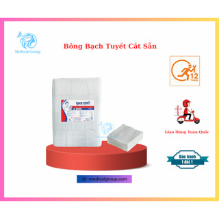 Bông y tế cắt sẵn bạch tuyết_ bông cuộn bạch tuyết_bông cắt sẵn gói 500gr _bông cuộn gói 1kg