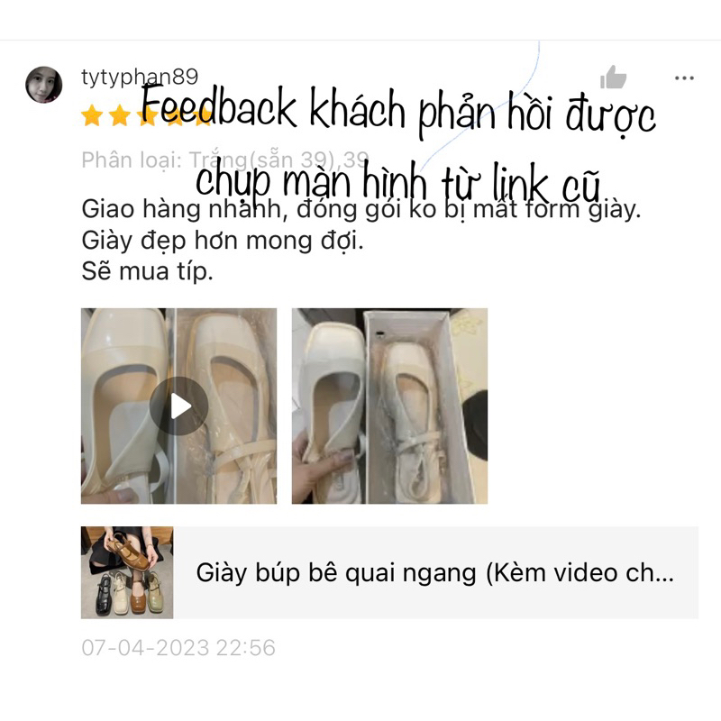 Giày búp bê quai ngang