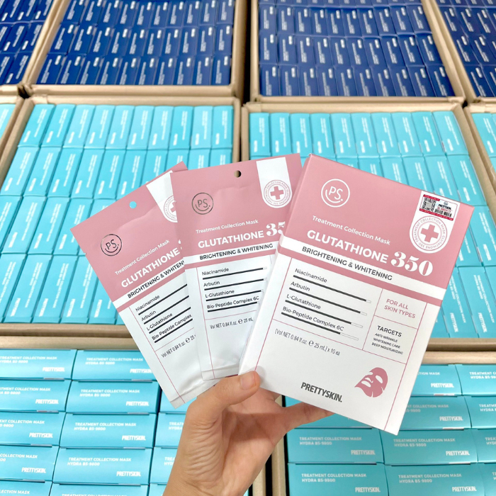 Lẻ 1 miếng Mặt Nạ Dưỡng Trắng Phục Hồi Da Hydra B5 Glutathione Retinol Prettyskin pretty skin Treatment  Mask 25ml