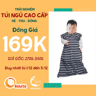 Túi ngủ cho bé mùa hè thu đông có ống tay tháo rời, chăn cho bé đi học 3 tháng tới 5 tuổi