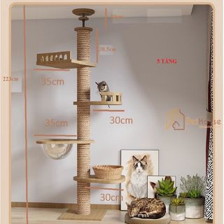 Cattree, Nhà cây cào móng cho mèo loại lớn nhiều kích thước pethouse