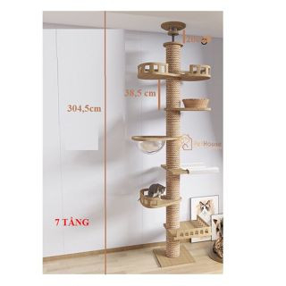 Cattree, Nhà cây cào móng cho mèo loại lớn nhiều kích thước pethouse