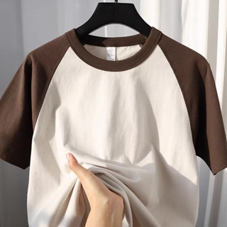 Áo thun tay lỡ RAGLAN TRƠN chất cotton thấm hút mồ hôi nam nữ đều mặc.