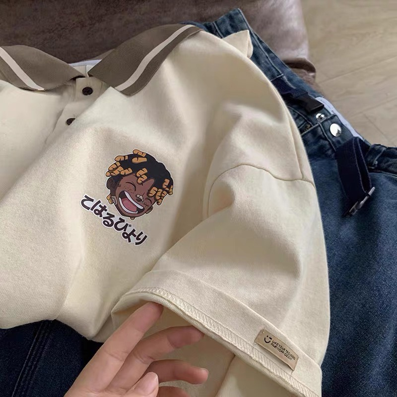 Áo Polo unisex CỔ BO PHỐI SỌC, đủ màu hottrend chất cotton mát, Size 40-90kg, Uzangshop