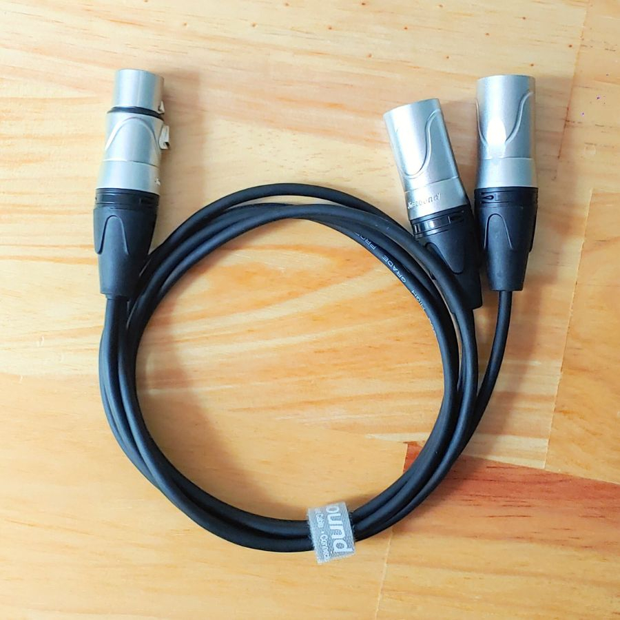 Dây Canon Cái Ra 2 Đực, dây canon 1 ra 2