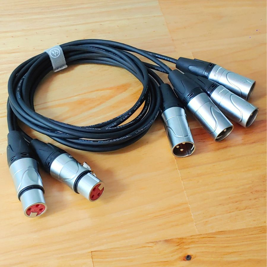 Dây Canon Cái Ra 2 Đực, dây canon 1 ra 2